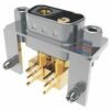 D-sub 90-degree curved pluh-in board RF coaxial series