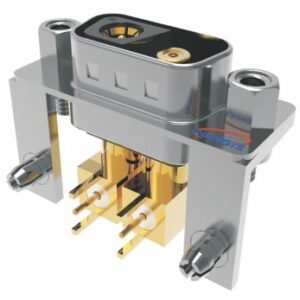 D-sub 90-degree curved pluh-in board RF coaxial series