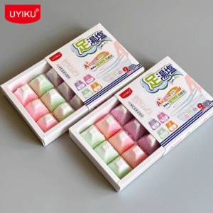 UK-761435 UYIKU – Muối ngâm chân tinh dầu thực vật, hộp 9 viên (phiên bản thoải mái – thư giãn)