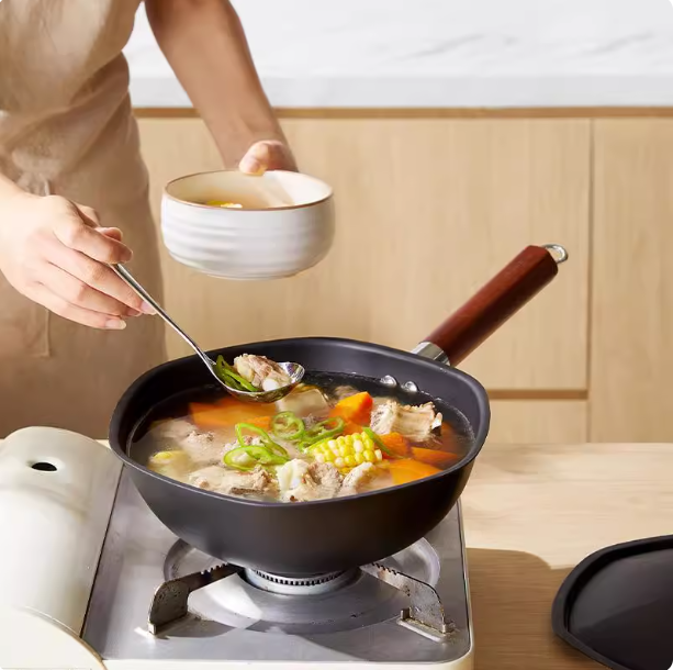 MG-719151 Chảo chống dính hình lục giác MBCOES Maigaos 24cm (loại thiết kế tinh xảo, phiên bản đặc biệt) - Ảnh 3