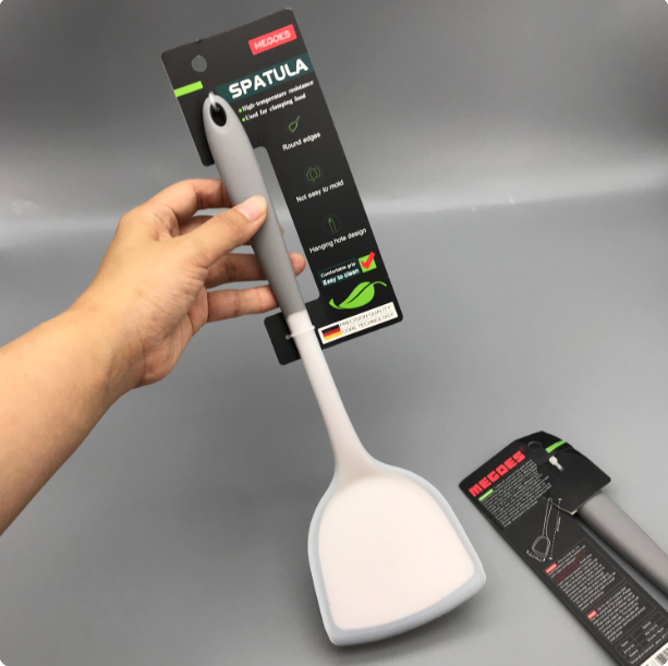 MG-719170 Xẻng nấu ăn bằng silicone chịu nhiệt cao cấp 303ES, có thể gấp gọn (phiên bản nâng cấp và hữu dụng)