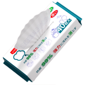 UK-765091 Khăn lau UYIKO 40 miếng, đa tác dụng, loại bỏ vết dầu mỡ (kháng khuẩn)