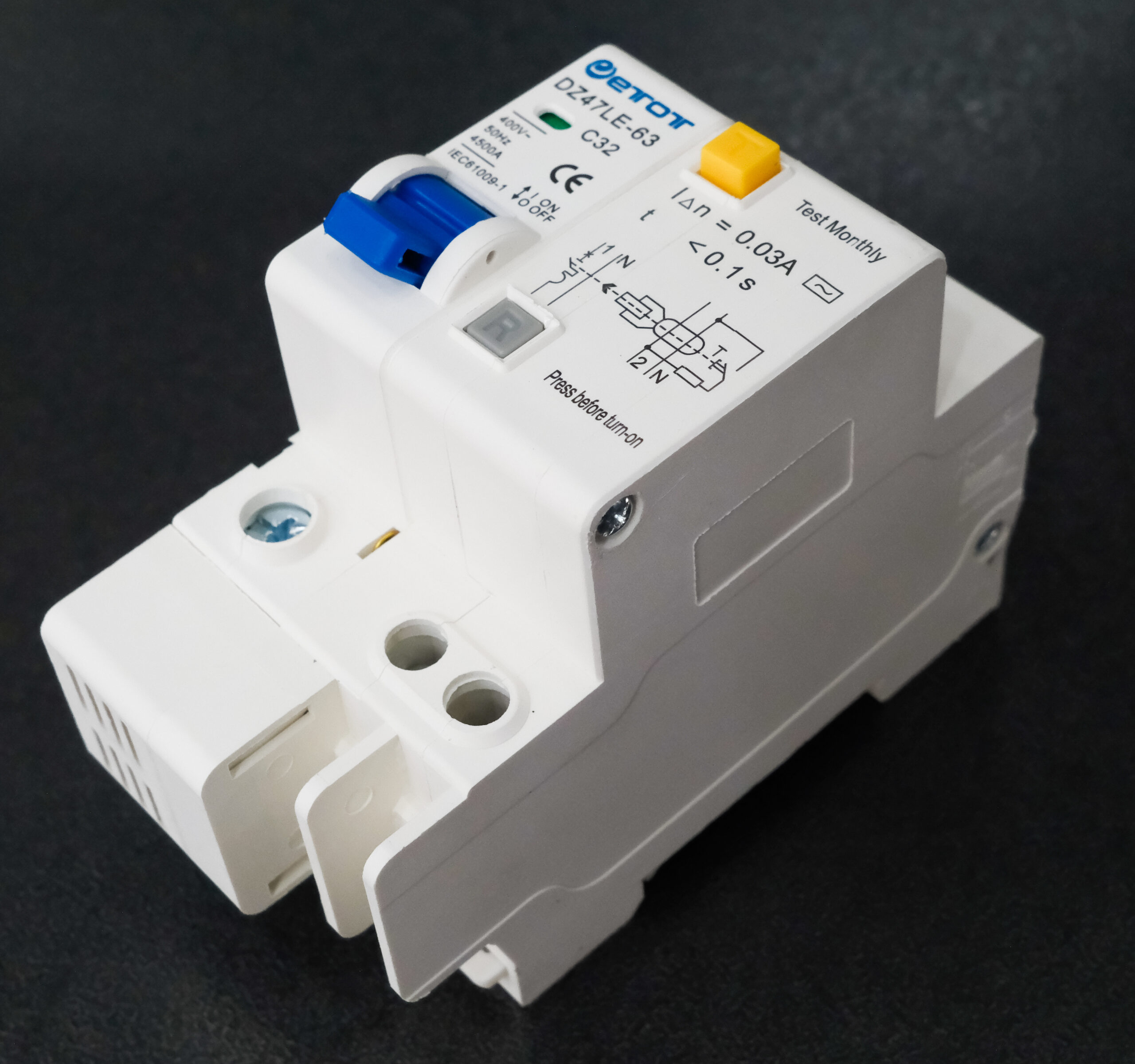 Aptomat DZ47LE-63 1PC45 bảo vệ chống ngắn mạch quá tải chính hãng - ETOT - Ảnh 6