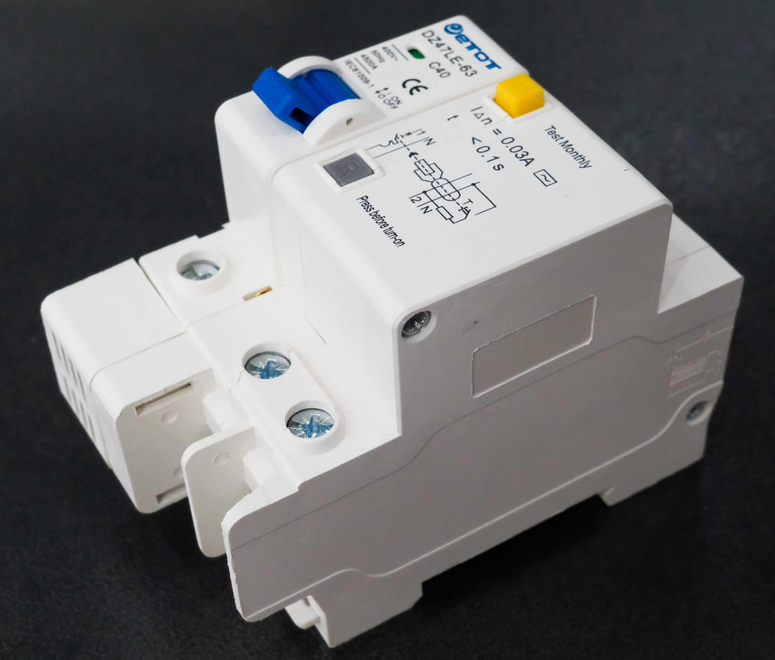 Aptomat DZ47LE-63 1PC45 bảo vệ chống ngắn mạch quá tải chính hãng - ETOT - Ảnh 3