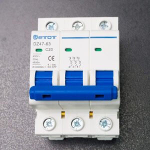 Aptomat DZ47-63 3PC20  bảo vệ chống ngắn mạch quá tải chính hãng  - ETOT