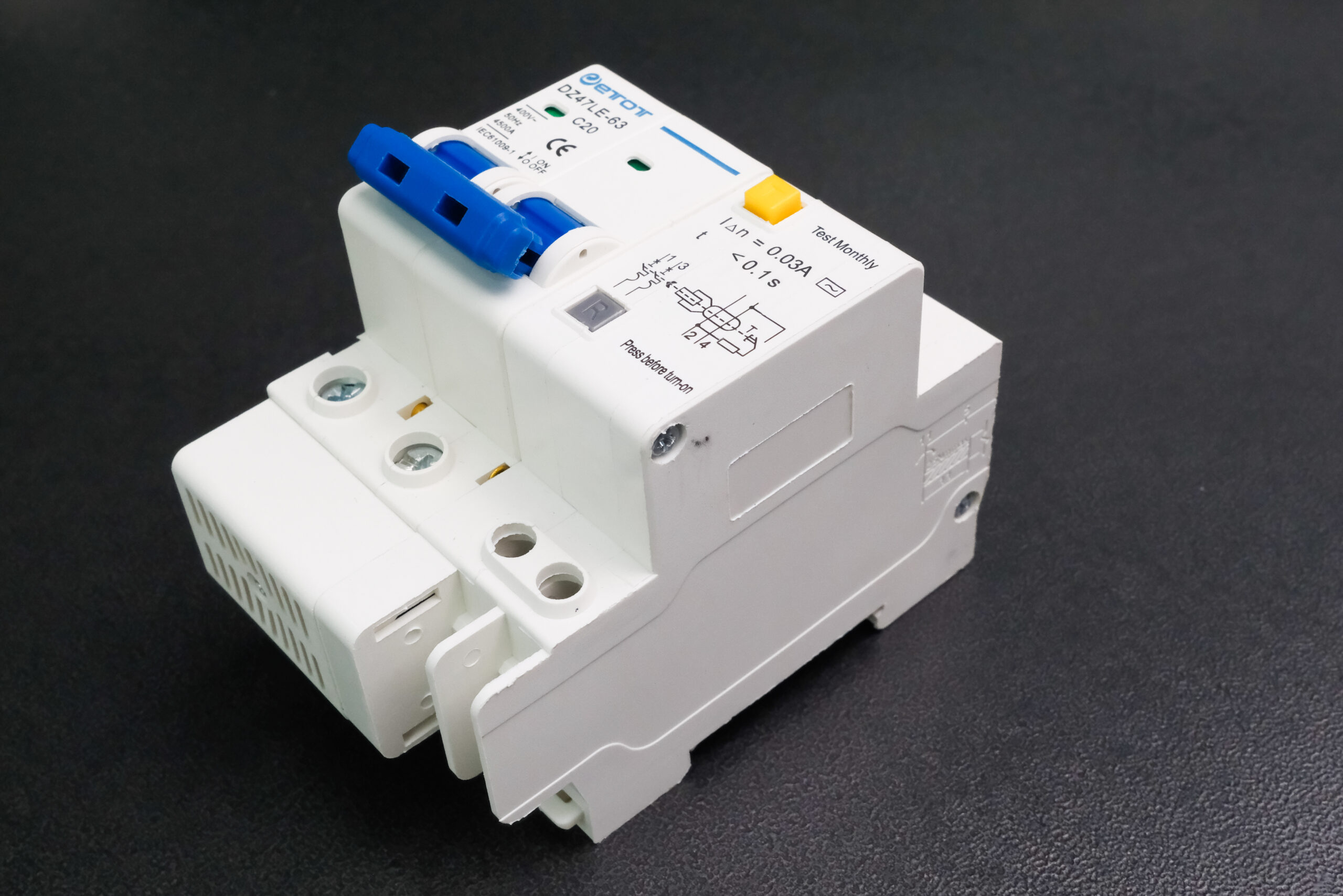 Aptomat DZ47LE-63 2PC20 bảo vệ chống ngắn mạch quá tải chính hãng - ETOT - Ảnh 3