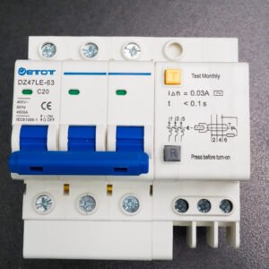 Aptomat DZ47LE-63 3PC20  bảo vệ chống ngắn mạch quá tải chính hãng  - ETOT