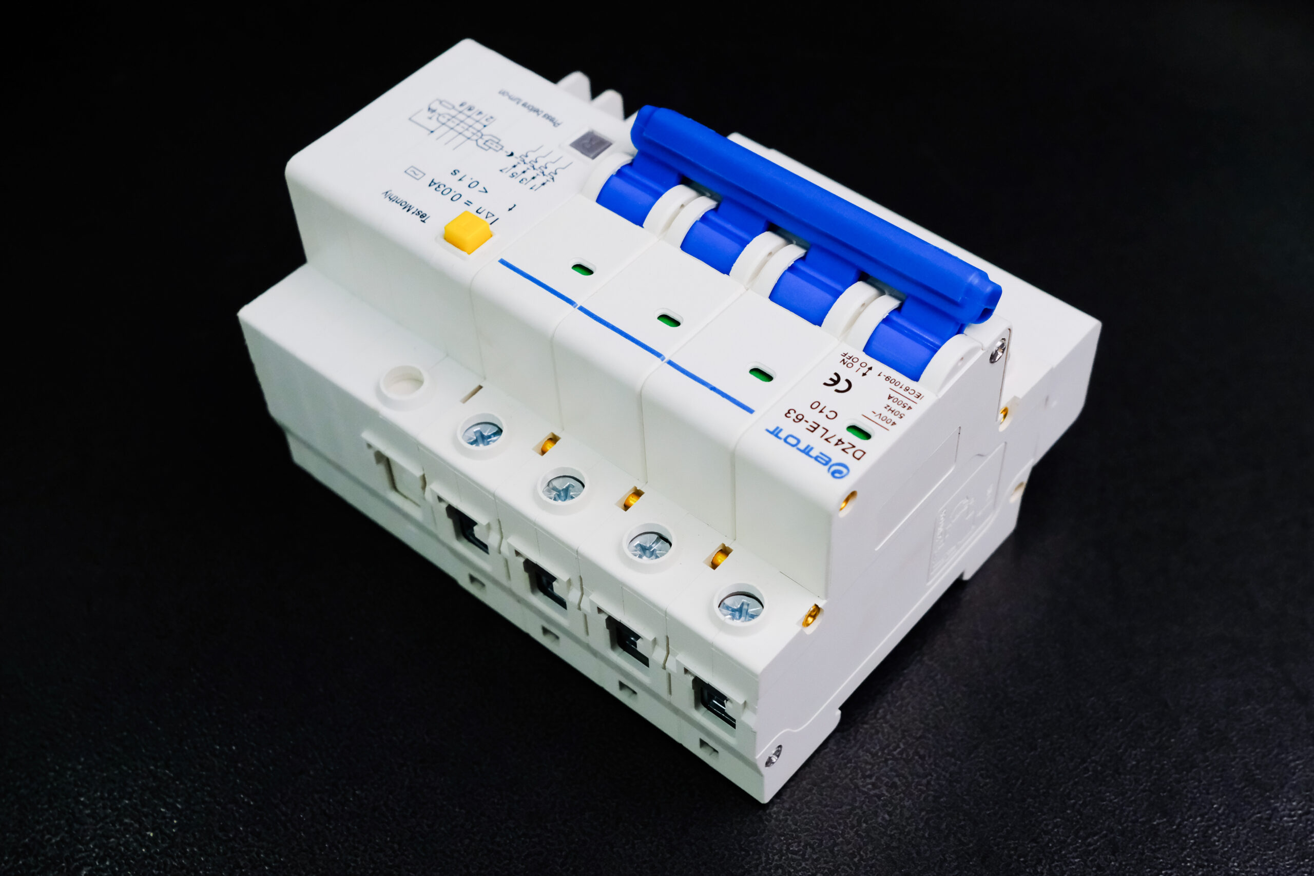 Aptomat DZ47LE-63 4PC10 bảo vệ chống ngắn mạch quá tải chính hãng - ETOT - Ảnh 2