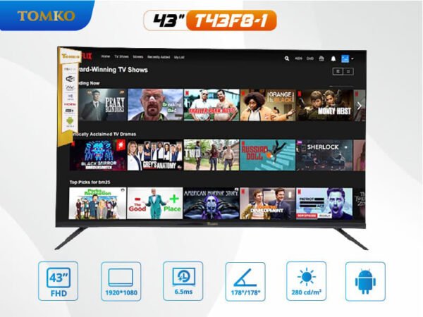 Smart Tivi 43 inch Tomko T43F8-1