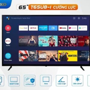 Smart tivi cường lực 65 inch 4K Tomko T65U8-1