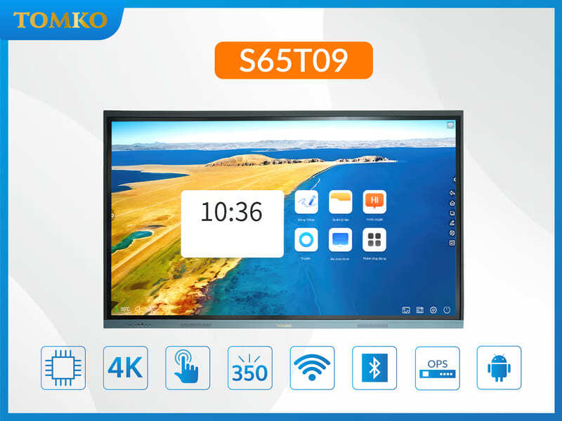 Màn hình tương tác dạy học/ phòng họp 65 inch TOMKO S65T09