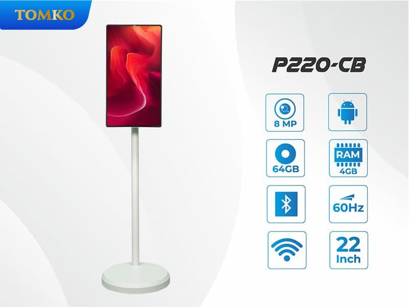 Màn hình di động cảm ứng Tomko GoWithMe có tích hợp camera P220-CB - Ảnh 2