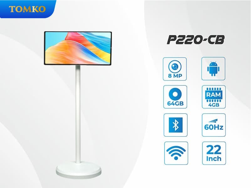 Màn hình di động cảm ứng Tomko GoWithMe có tích hợp camera P220-CB - Ảnh 3