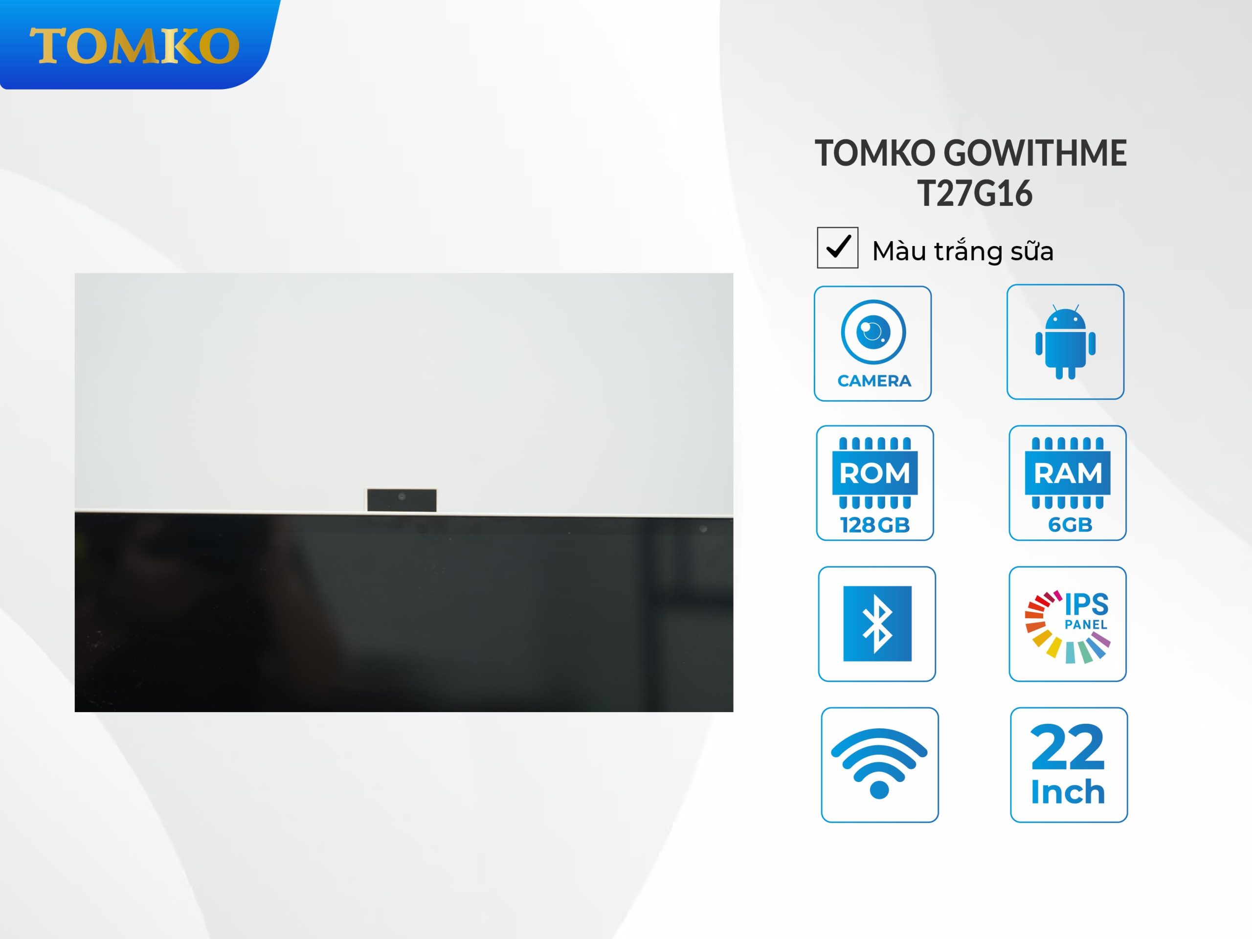 Màn hình di động cảm ứng 27 inch Tomko GoWithMe có camera T27G16 - Ảnh 5