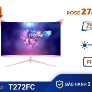 Màn máy tính Tomko 27″ cong Hồng T272FC ROSE