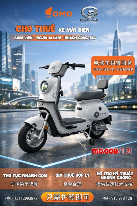 cho thuê xe điện bắc ninh